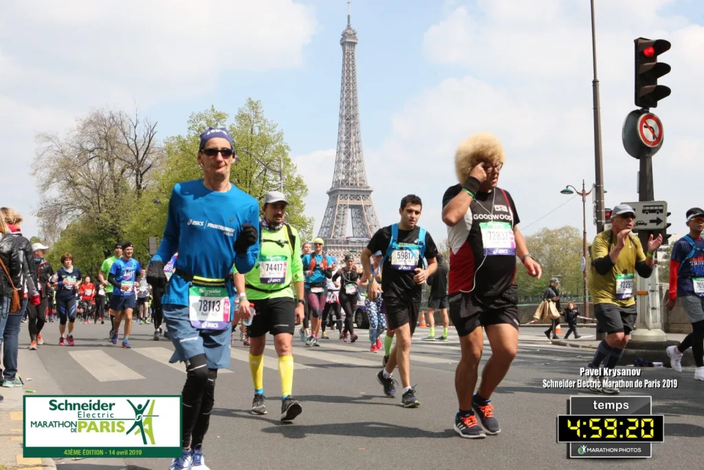 Paris marathon 2019 Павел Крысанов