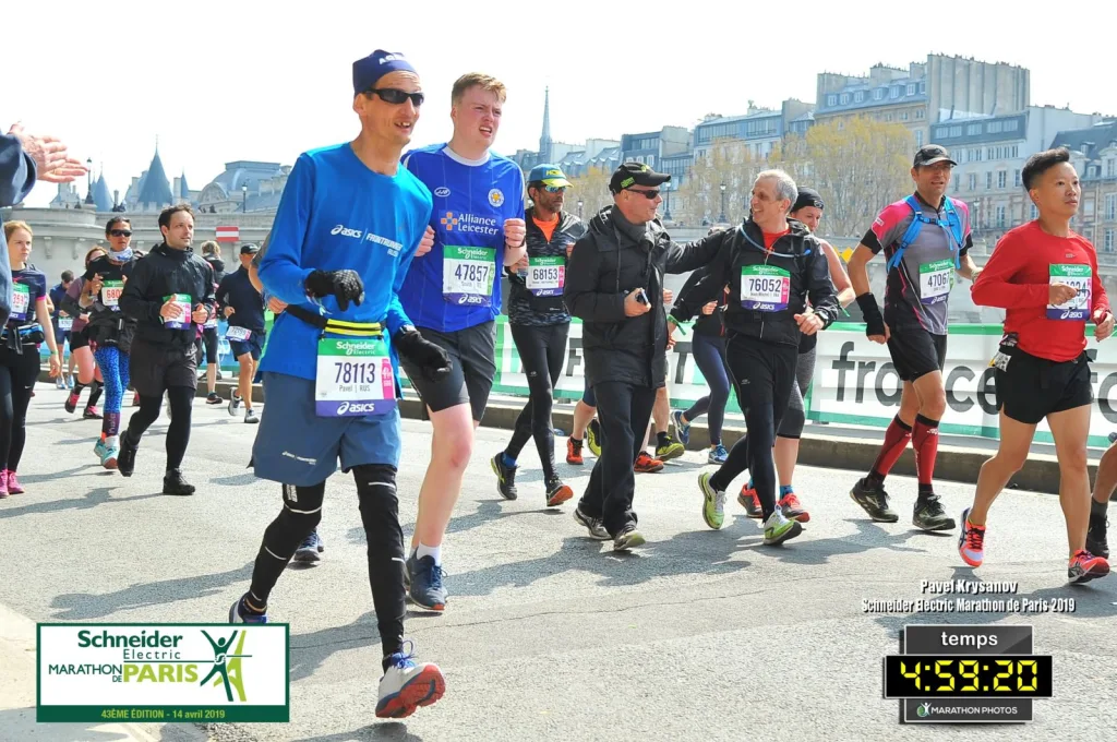 Paris marathon 2019 Павел Крысанов