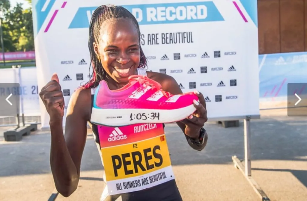 Prague Half Marathon world record Adidas adizero adios Pro