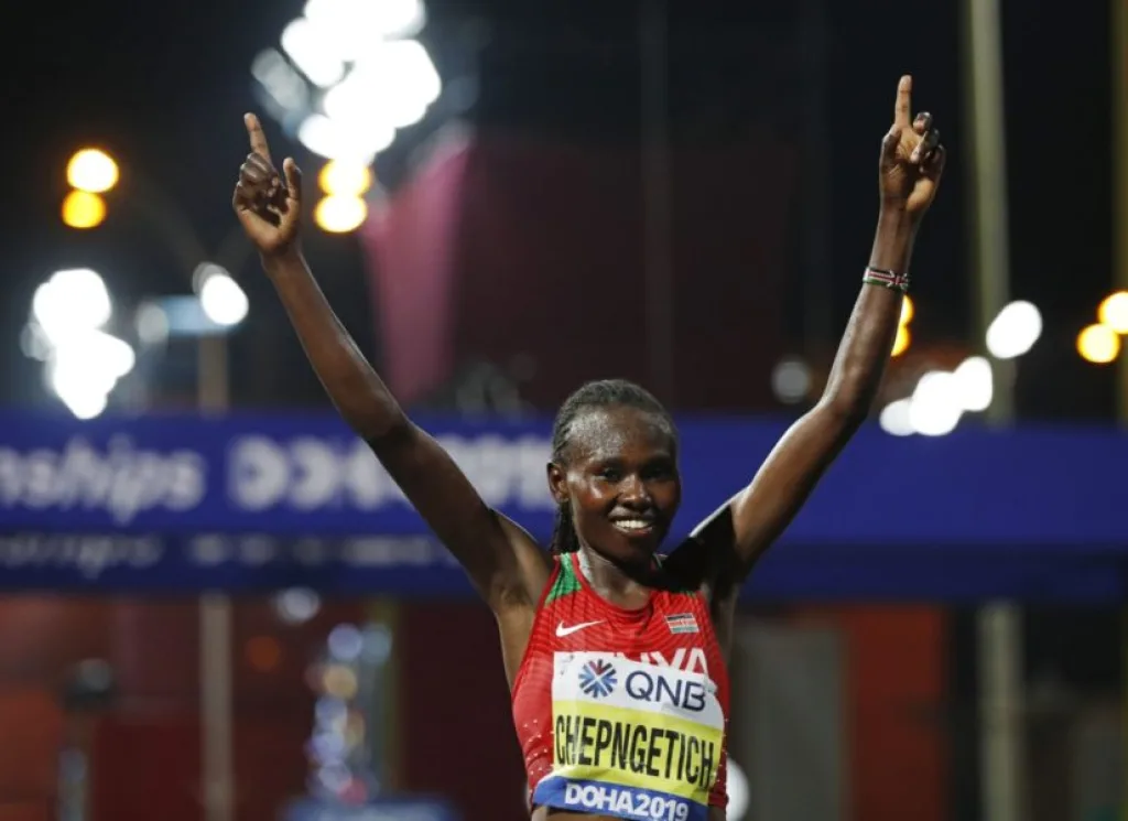 Представление участниц марафона среди женщин на чемпионате мира