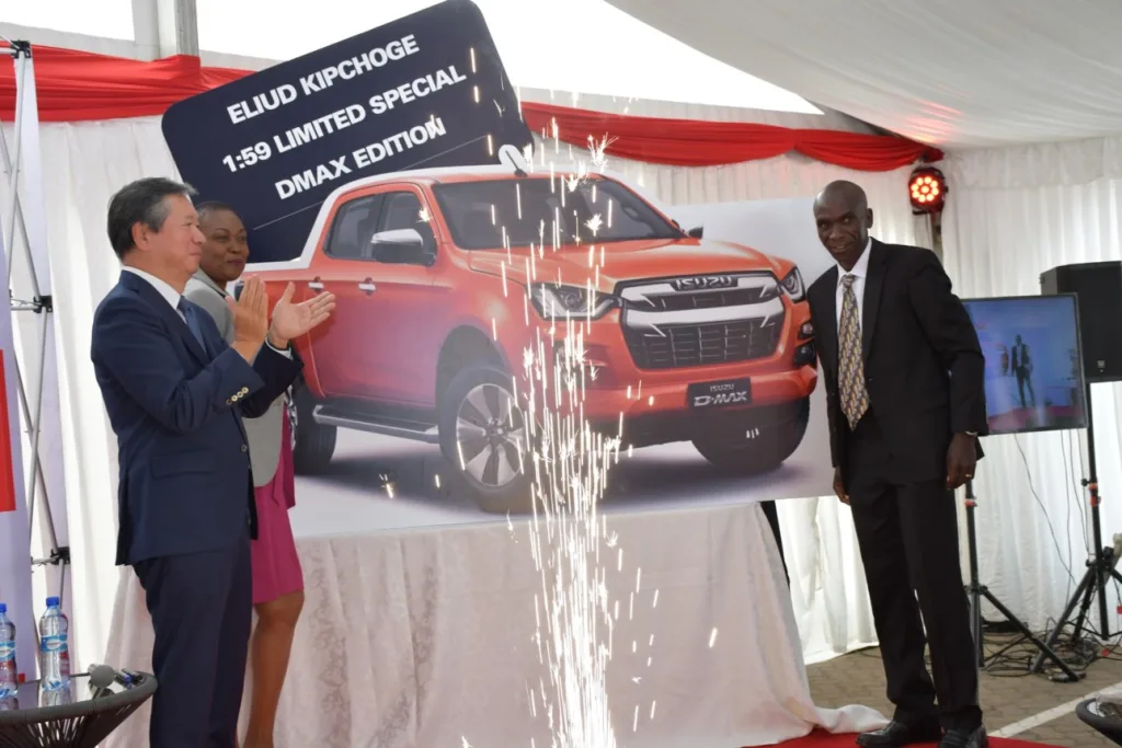 Японский автопроизводитель Isuzu выпустил специальную ограниченную серию D-Max «Элиуд Кипчоге 1:59»
