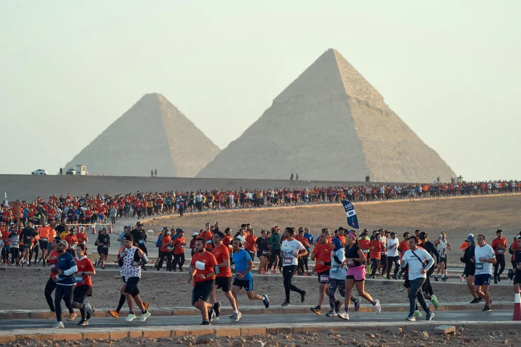 Pyramids Half Marathon 2024 Egypt. Египет.