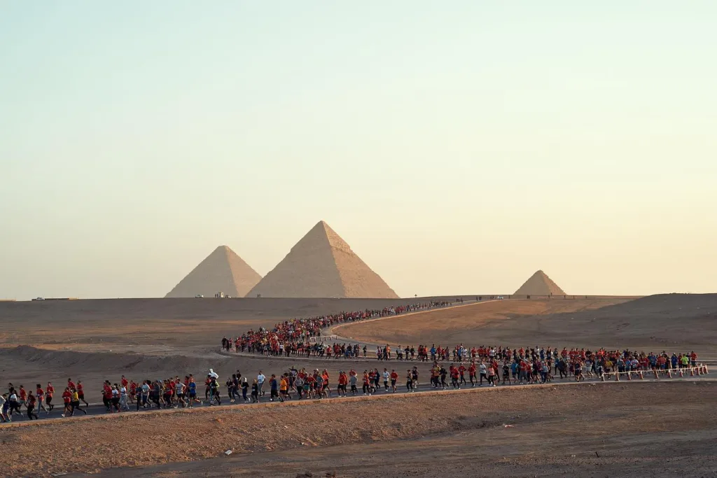 Pyramids Half Marathon 2024 Egypt. Египет.