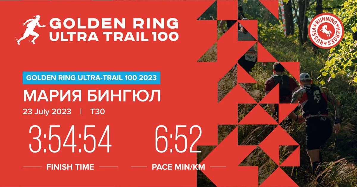 GRUT Golden Ring Ultra Trail 2023 ГРУТ Мария Бингюль