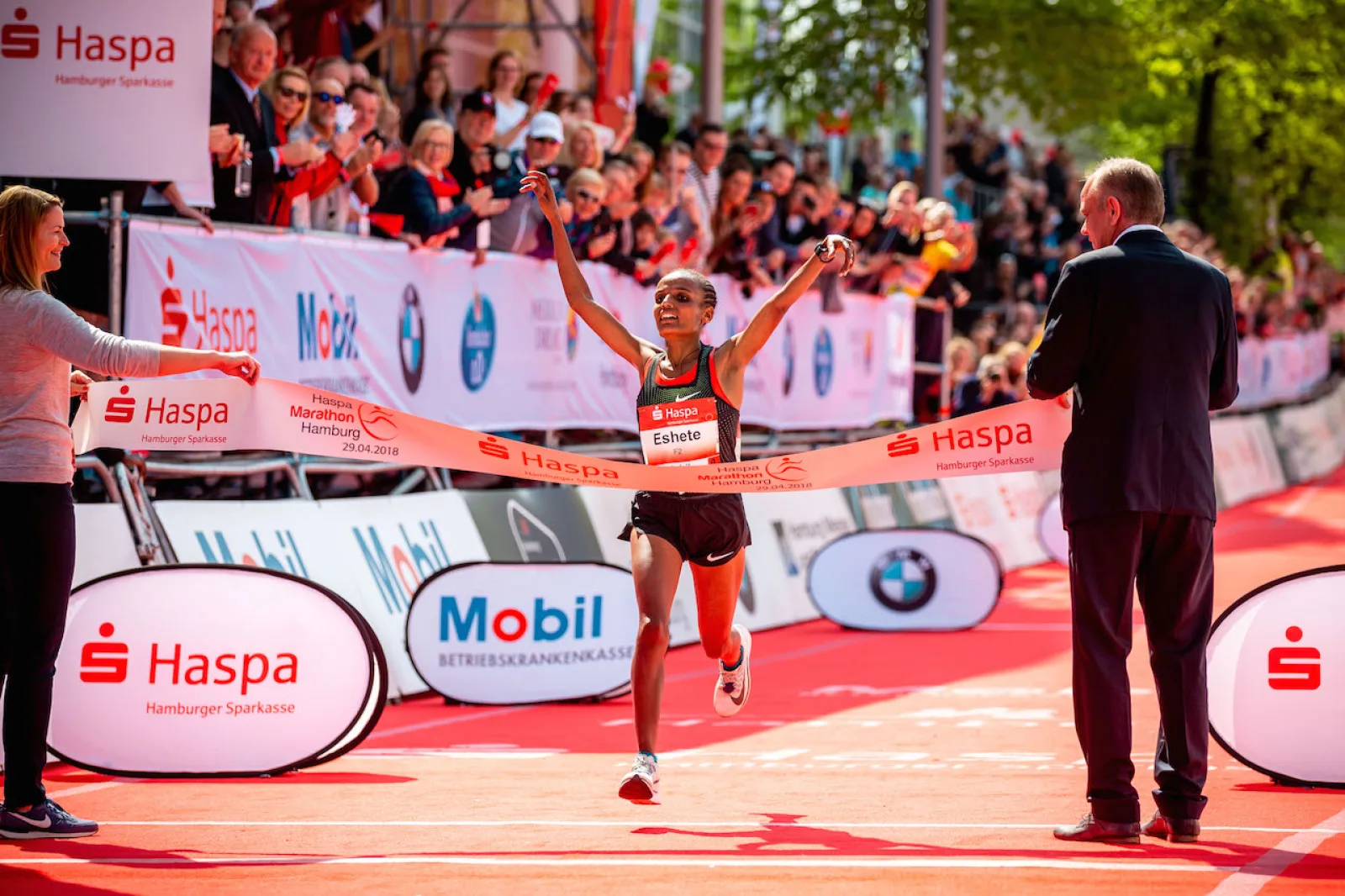 33. Haspa Marathon Hamburg 2018, Siegerin Marathon Frauen, Shitaye Eshete