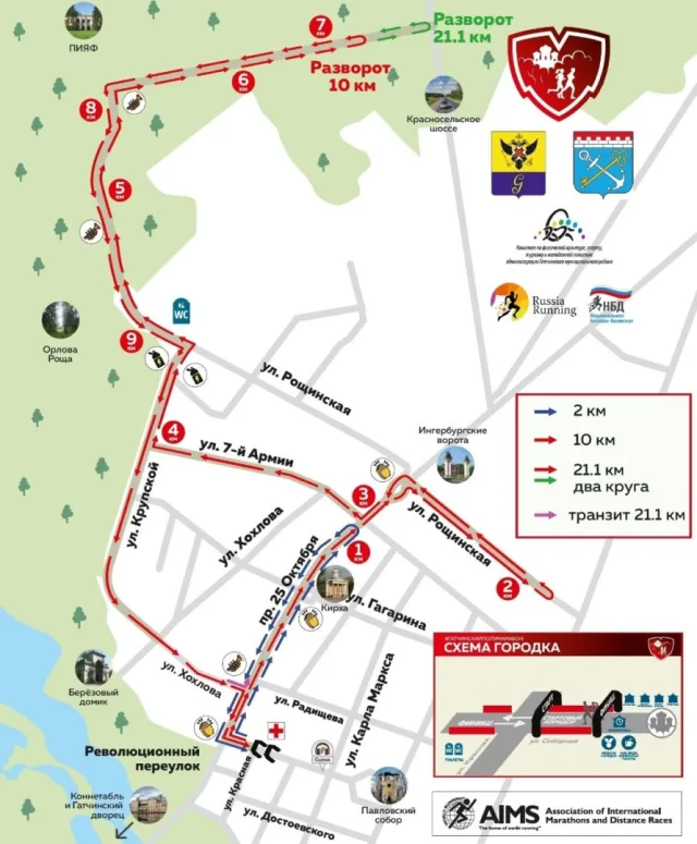Гатчинский полумарафон 2022