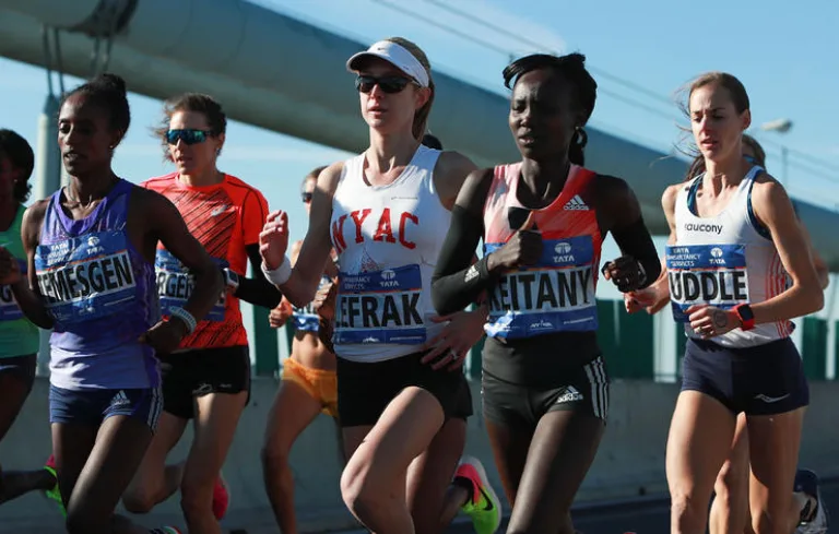 women-pack-bridge Keitany New York Marathon