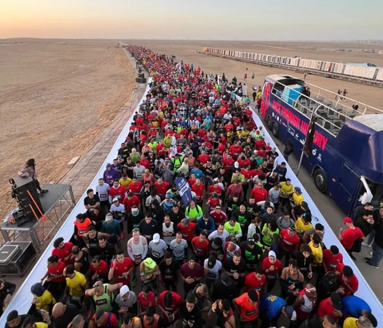 Pyramids Half Marathon 2024 Egypt. Египет.