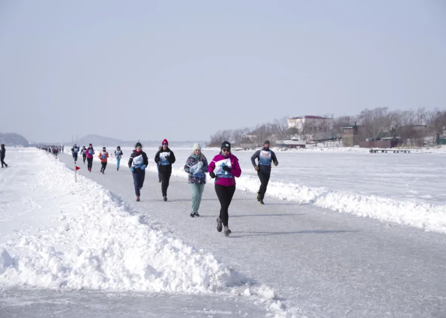 Международный ледовый полумарафон Vladivostok Ice Run Владивосток