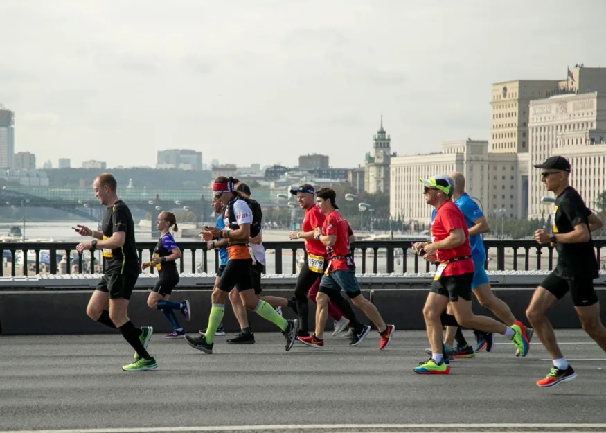 Moscow Marathon Московский марафон 2023. Мост.