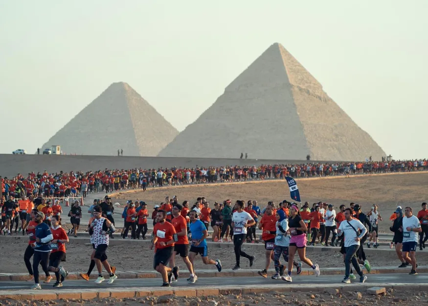 Pyramids Half Marathon 2024 Egypt. Египет.