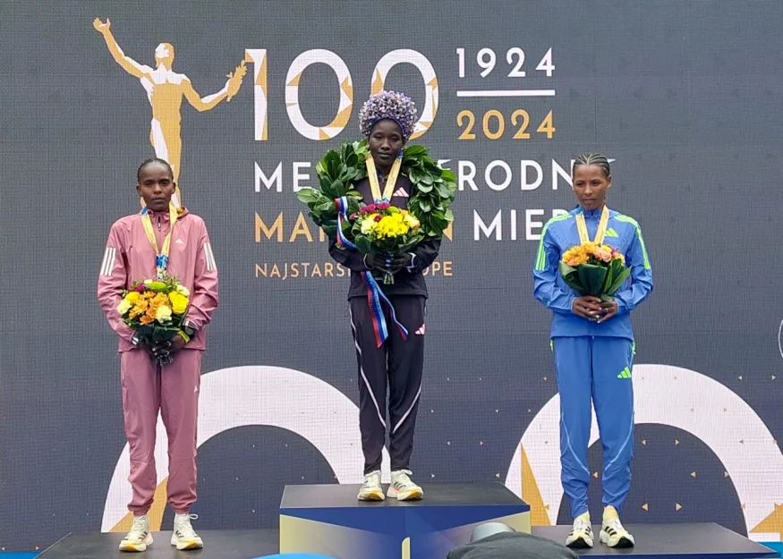 Košice Marathon 2024. Международный марафон мира Кошице. Церемония награждения женщин